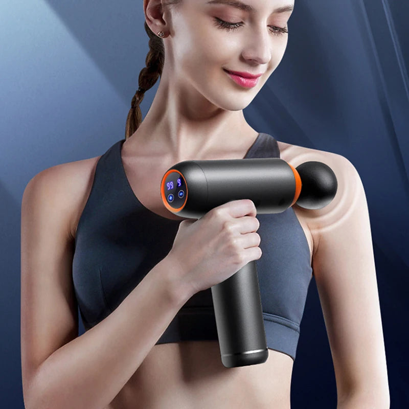 Pistolet de ¹Ènergie ¹Èlectrique Portable pour Relaxation Musculaire, Appareil de Fitness pour le Cou et le Corps
