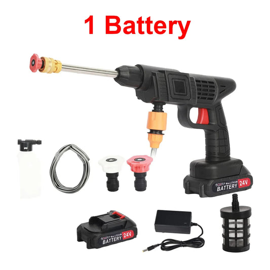 Pistolet nettoyeur haute pression portable, nettoyeur de voiture, machine ¨¤ laver, odor¨¤ eau de jardin ¨¦lectrique, r¨¦glable pour Makita, batterie 24V