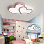Plafonnier LED ¨¤ Gradation pour Chambre d'Enfant Gar?on et Fille, Luminaire D¨¦coratif de Plafond avec ¨¦toiles