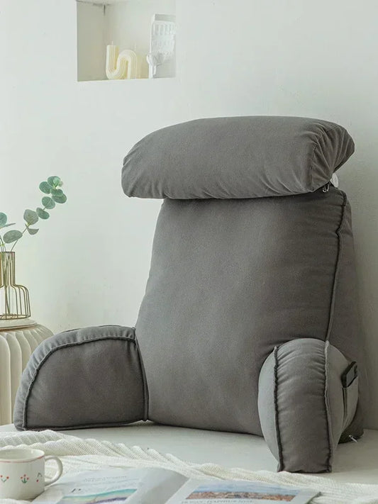 Planche de sauna triangulaire, coussin de lecture, grand traversin, dossier, support de positionnement, cale pour le corps, oreiller de couchage pour lit, gray