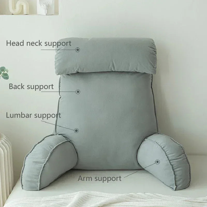 Planche de sauna triangulaire, coussin de lecture, grand traversin, dossier, support de positionnement, cale pour le corps, oreiller de couchage pour lit, gray