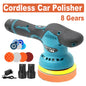 Polisseuse de voiture ¹Èlectrique sans fil, polisseuse au lithium, machine ½Ç polir et ½Ç cirer pour r¹Èparer les rayures, ponceuse sans fil, 8 vitesses, 12V, 380W