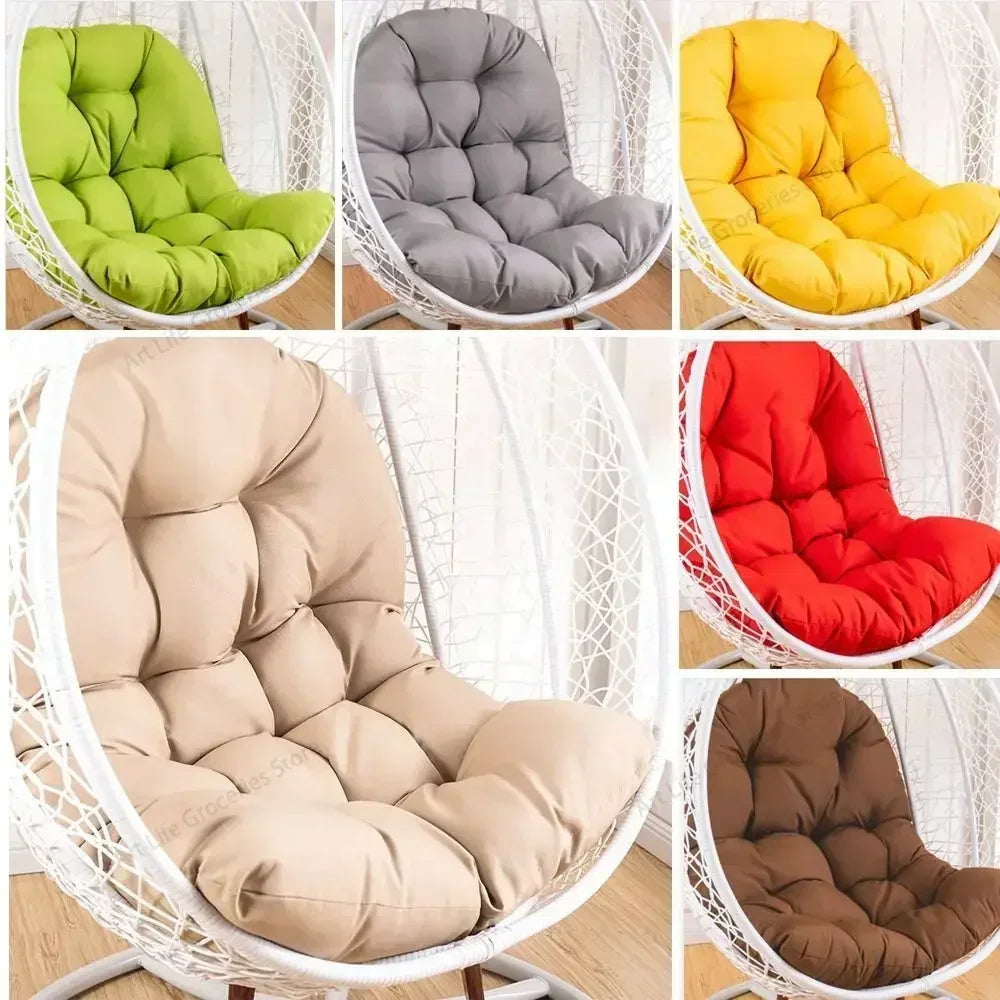 Polymõ¹res de siõ¹ge de chaise ½Ç bascule ¹Èpais, coussin de chaise ½Ç ?ufs, oreiller de dossier de balan?oire, approvisionnement ext¹Èrieur