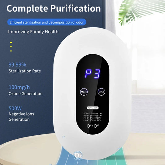 Purificateur d'air ½Ç ions n¹Ègatifs, g¹Èn¹Èrateur d'ozone, arabiser, d¹Èsodorisant intelligent au formald¹Èhyde, d¹Èsodorisant de cuisine et de toilettes, d¹Èsodorisant de chambre pour animaux de compagnie