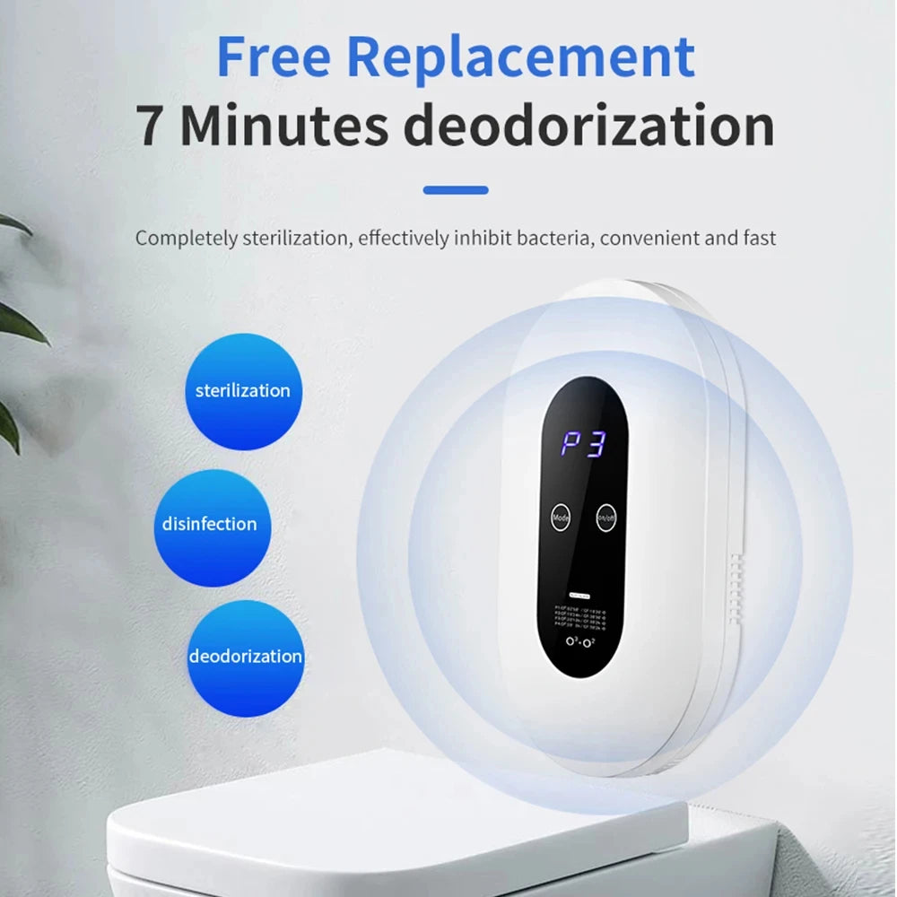 Purificateur d'air ½Ç ions n¹Ègatifs, g¹Èn¹Èrateur d'ozone, arabiser, d¹Èsodorisant intelligent au formald¹Èhyde, d¹Èsodorisant de cuisine et de toilettes, d¹Èsodorisant de chambre pour animaux de compagnie