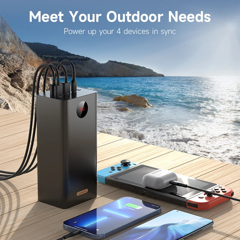 batterie externe Portable PEA60, 60000mAh, 22.5W, SCP PD QC 3.0, Charge rapide, pour Xiaomi, iPHONE