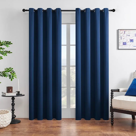 Rideaux d'ext¹Èrieur imperm¹Èables, occultant, lumiõ¹re du soleil, pour jardin, pergola, terrasse couverte, gaz¹Èbo, blue, 106cmX160cm, 1pcs