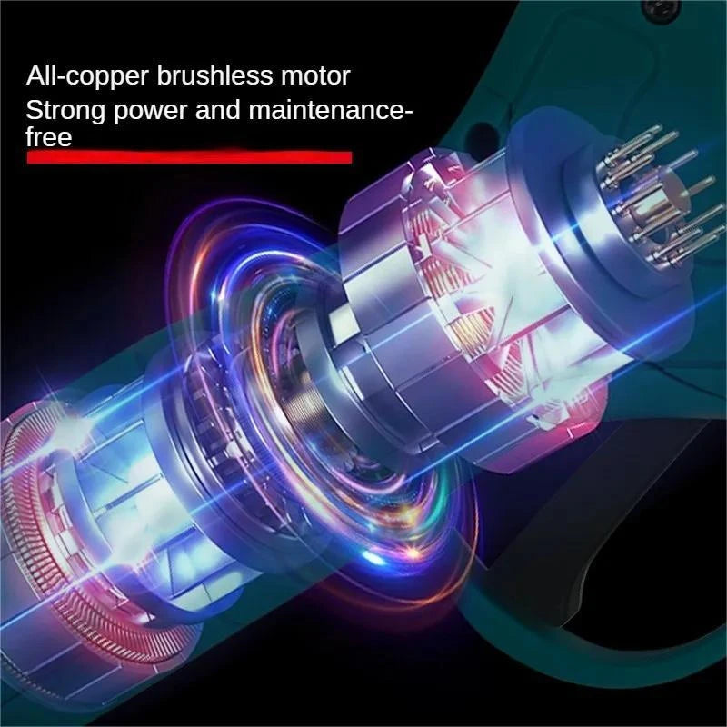 S¨¦cateur ¨¦lectrique sans fil pour batterie Makita, ciseaux de jardin sans balais, arbre fruitier, bonsa?, outil de jardin, 500W, 2 Battery 1 EU Plug