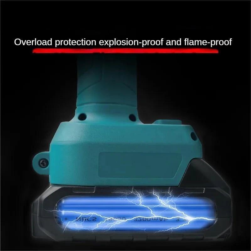 S¨¦cateur ¨¦lectrique sans fil pour batterie Makita, ciseaux de jardin sans balais, arbre fruitier, bonsa?, outil de jardin, 500W, 2 Battery 1 EU Plug