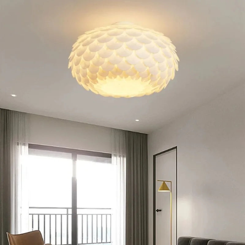 Plafonnier au Design Français Moderne, Luminaire Décoratif de Plafond, Idéal pour un Salon, une Chambre à Coucher ou une Salle à Manger, Nouveauté 2024