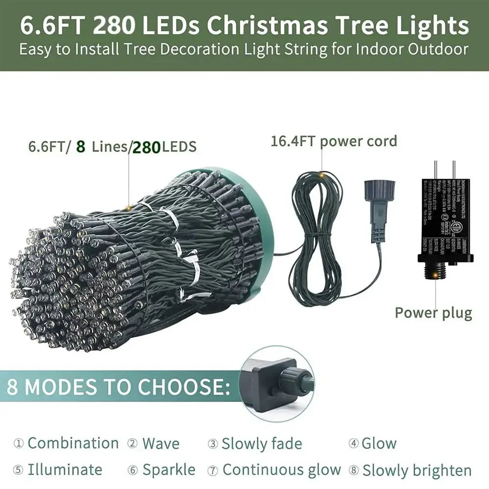 Guirxi¹Èt¹È lumineuse de No?l ½Ç LED, Warm White EU Plug, vacances, d¹Ècoration de fÄÇte ½Ç la maison, int¹Èrieur, ext¹Èrieur, 1.5m