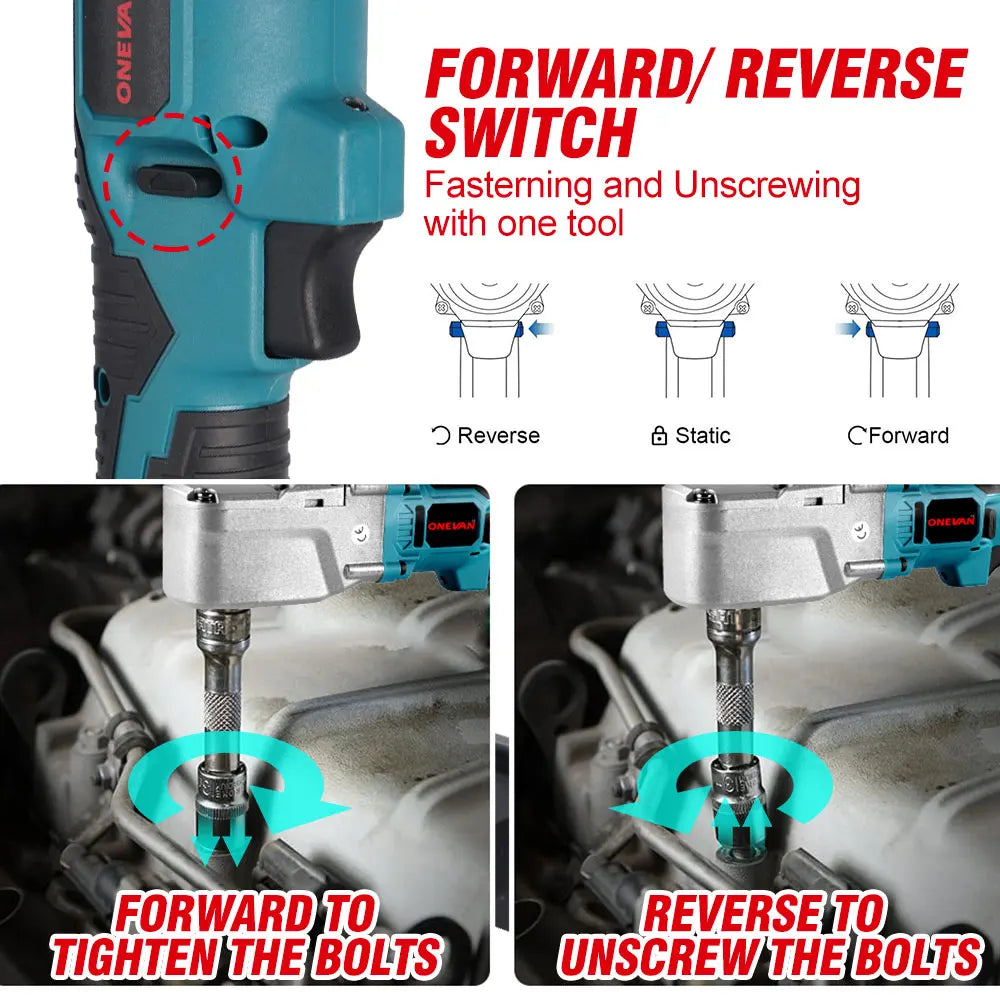 Outils ¹Èlectriques de r¹Èparation de voiture pour batterie Makita 18V, cliquet ¹Èlectrique sans balais, 2400W, 1/2, ¹Ècrou ½Ç vis de retrait, 4800 tr/min, 1000NM