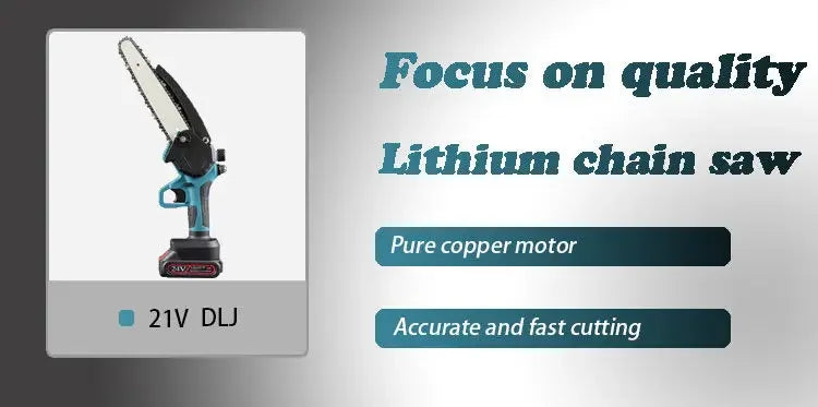 Mini scie ½Ç ¹Èlaguer ¹Èlectrique de 3000W, 8 pouces, avec un microphone de 24V, batterie au lithium, outil ¹Èlectrique de jardinage, 2023