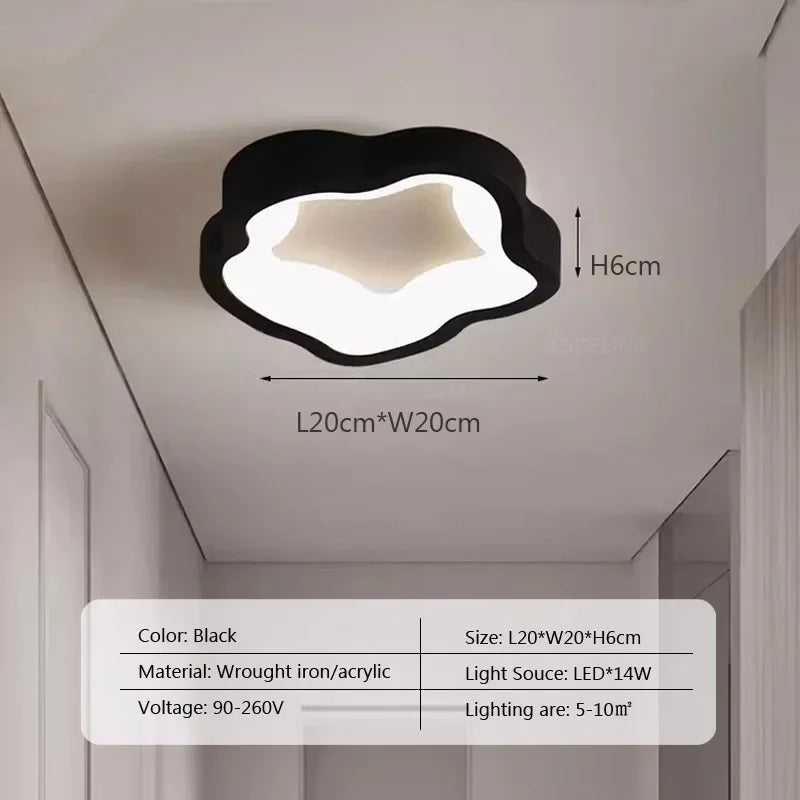 Plafonnier LED nordique pour salon salle à manger chambre allée vestiaire balcon plafond lustre décor intérieur luminaires