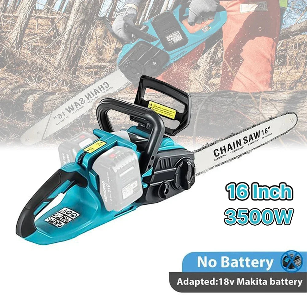 Tron?onneuse ¹Èlectrique sans fil, outil ¹Èlectrique de travail de calcul d'¹Èlagage, d¹Ècoupeur de jardin, batterie sans balais, 3500W, 16 pouces