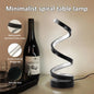 LED veilleuse spirale lampe de Table moderne lampes de chevet Dimmable lampe de nuit bureau salon chambre décoration veilleuses