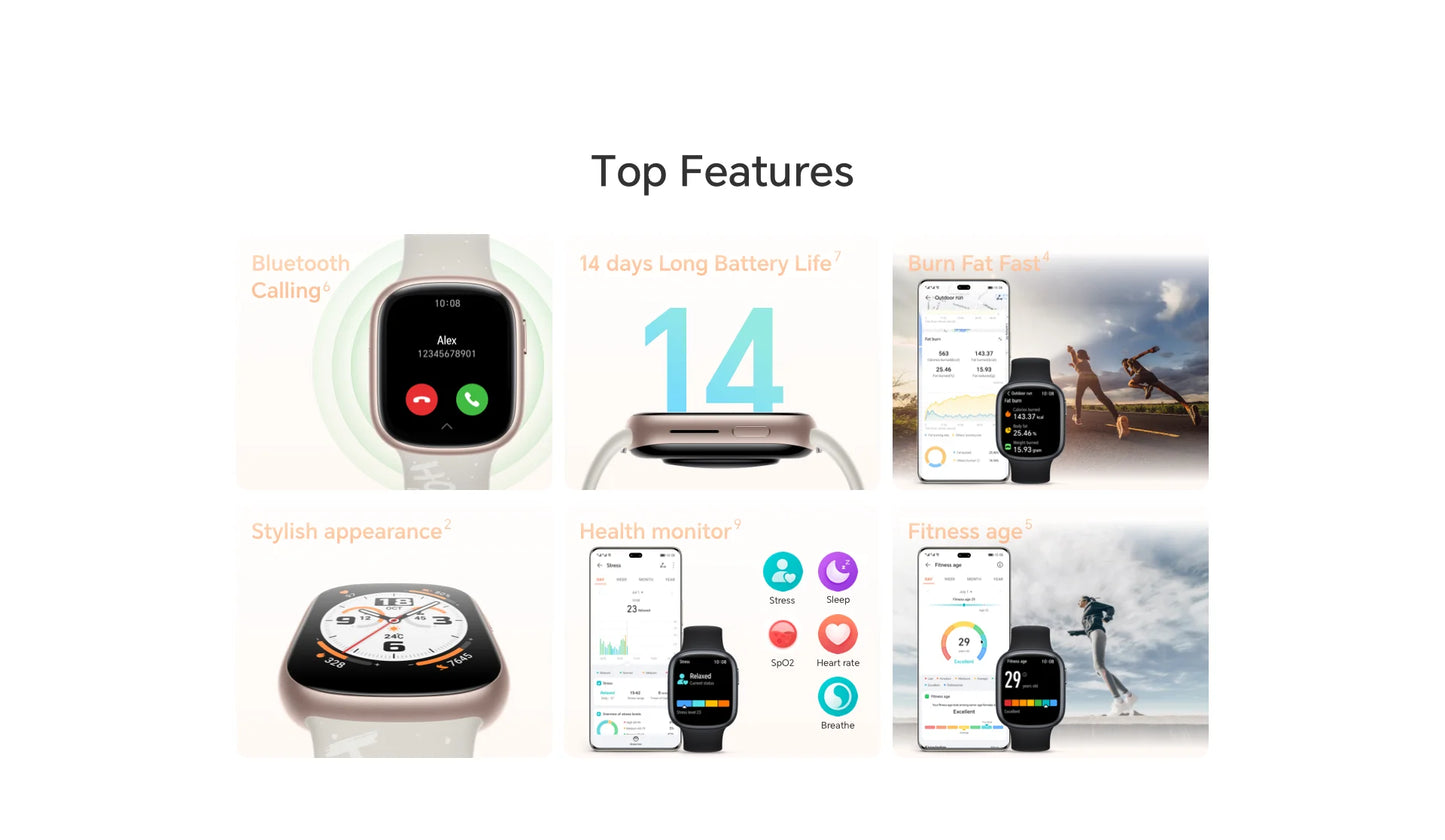 Version mondiale HONOR Watch 4 montre intelligente 5ATM moniteur d'oxyg¨¨ne sanguin BT5.2 GPS Bluetooth 5.2 jusqu'¨¤ 14 jours de batterie