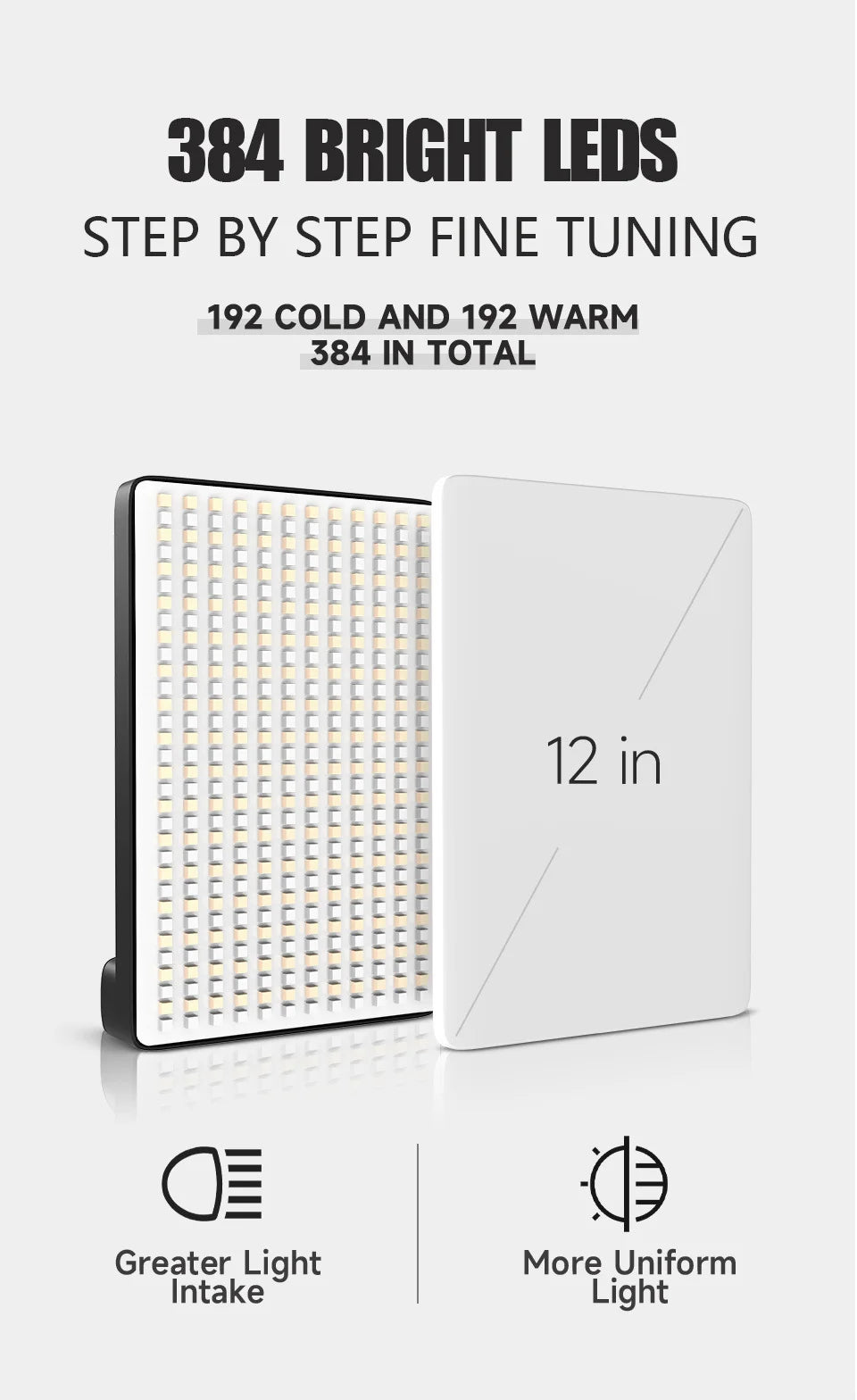 Lampe de remplissage LED bicolore avec tr¨¦pied, panneau lumineux vid¨¦o, ¨¦clairage de photographie, diffusion en direct, studio photo, 50W, 3000k-6500k