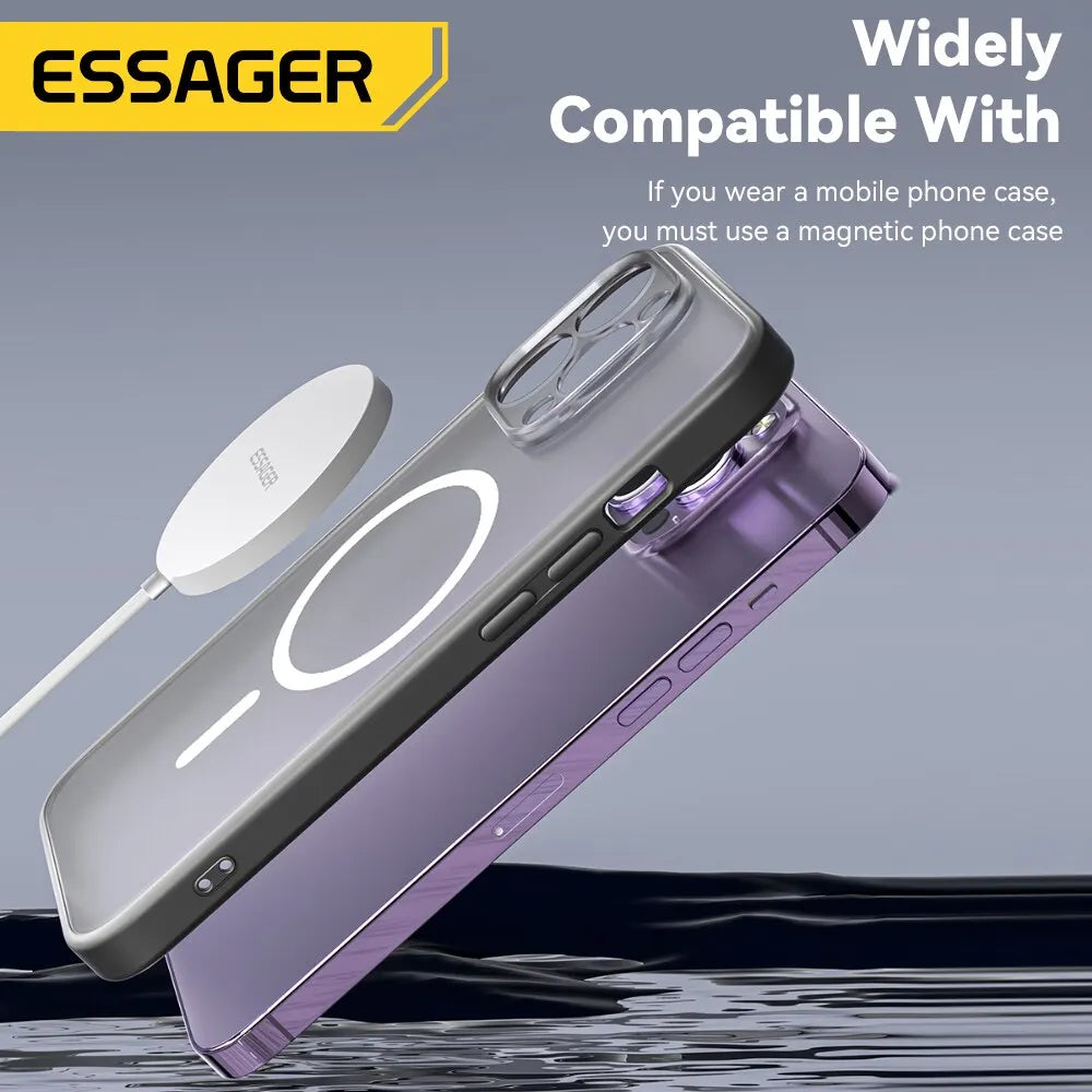 Essager-Chargeurs sans fil Qi magnétiques, charge rapide PD, adaptateur de coussin Xiaomi, 15W, iPhone 14, 13, 12 Pro Max