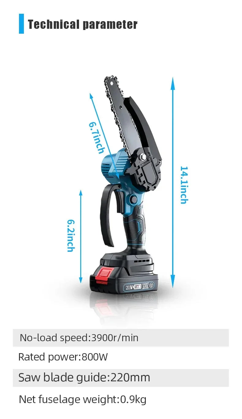Makita-Mini tron?onneuse ¹Èlectrique portable, scie ½Ç cha?ne, coupe-bois, ¹Èlagage, outil ¹Èlectrique de jardin, batterie 18V, 3000W, 6 pouces