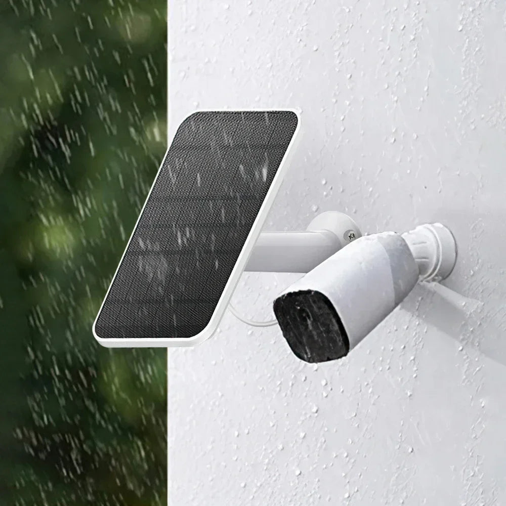 Panneaux Solaires Muraux de 4W avec Cable d'Alimentation de 9,8 Pieds, Montage Mural pour Walald Fycam 2/2 Pro/2C/2C Pro/E