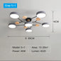 Plafonnier LED au design moderne, disponible dans 3 couleurs différentes, luminaire décoratif d'intérieur, idéal pour un salon, une chambre à coucher, un hôtel ou une salle d'étude