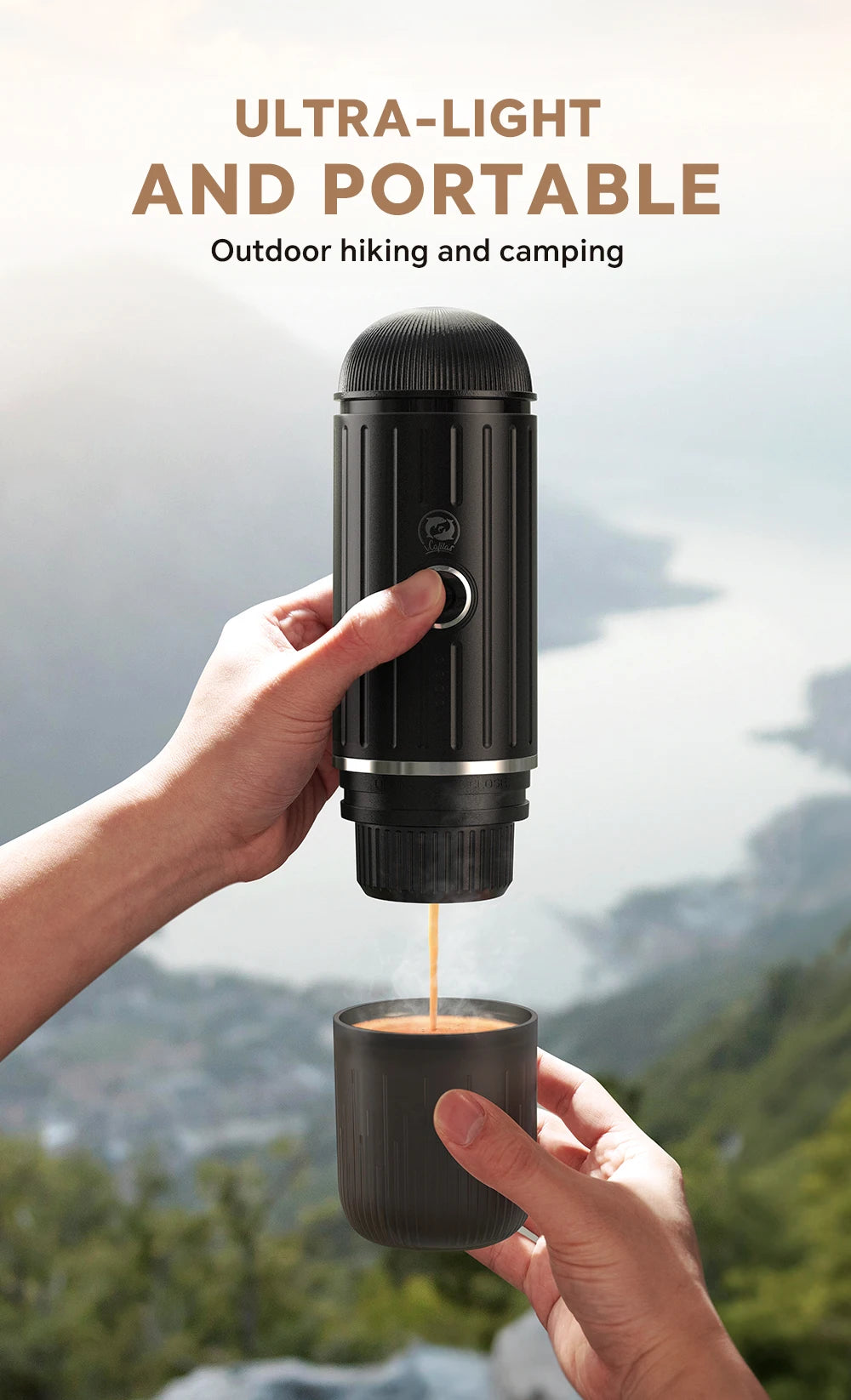Machine ½Ç caf¹È ¹Èlectrique portable sans fil pour voiture, machine ½Ç expresso, presse fran?aise, convient ½Ç une capsule de caf¹È et ½Ç la poudre