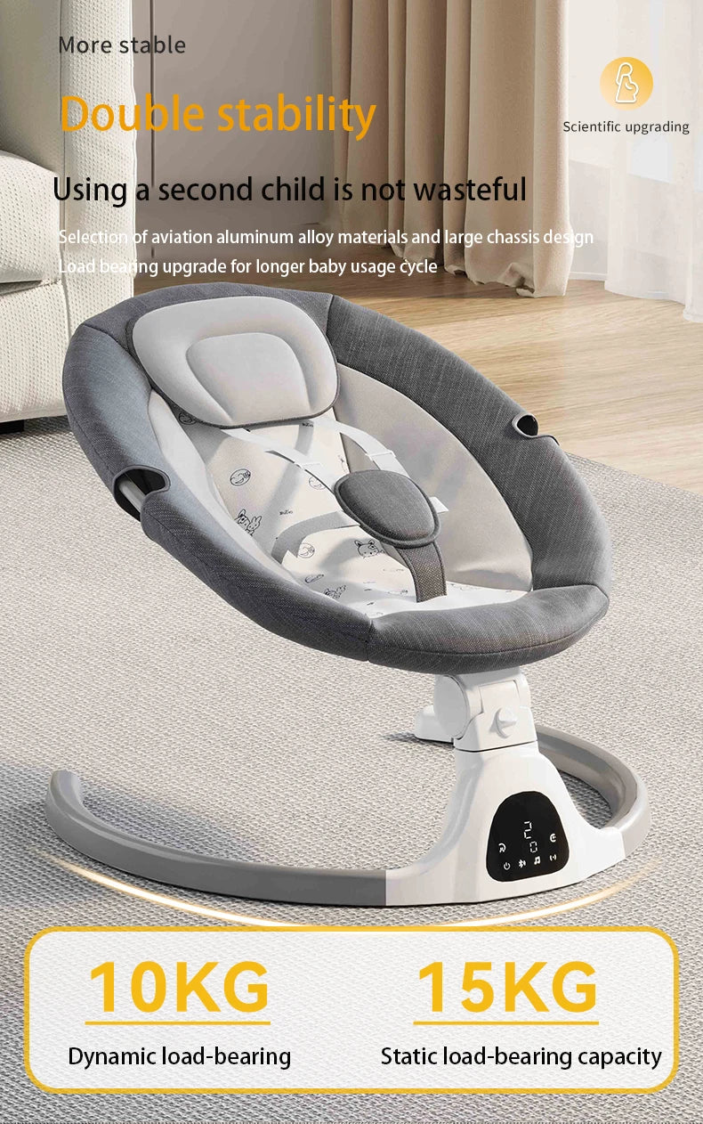 Berceaux de lit ¨¤ bascule pour b¨¦b¨¦, balan?oire ¨¦lectrique de luxe, secoueur inclinable, si¨¨ge ¨¤ cinq points avec t¨¦l¨¦commande