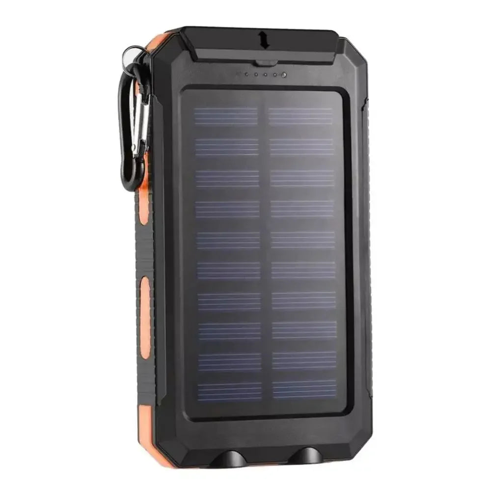 Batterie externe 20000mAh, panneau solaire, USB, pour touristes, chargeur rapide pour t¨¦l¨¦phone portable