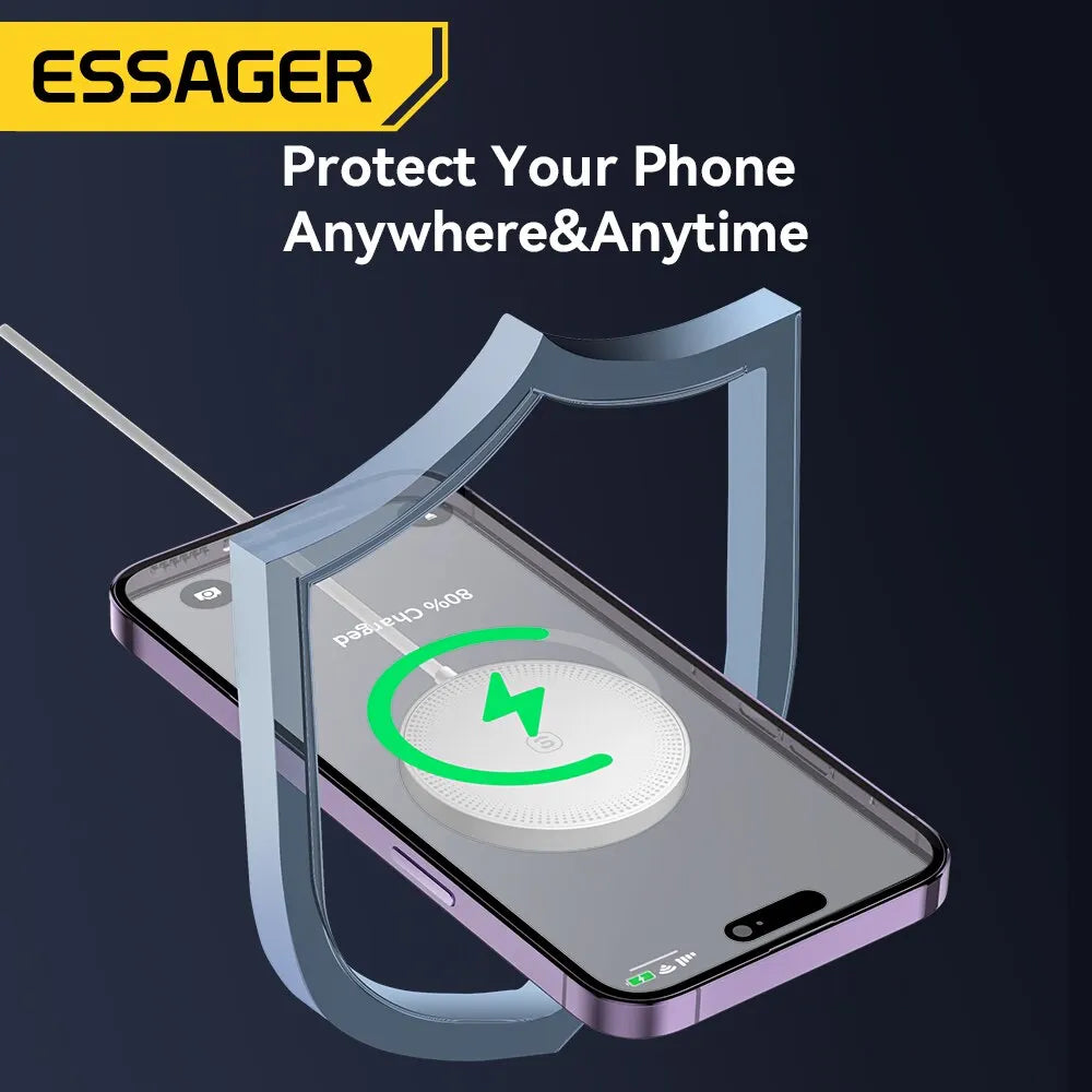 Essager-Chargeurs sans fil Qi magnétiques, charge rapide PD, adaptateur de coussin Xiaomi, 15W, iPhone 14, 13, 12 Pro Max