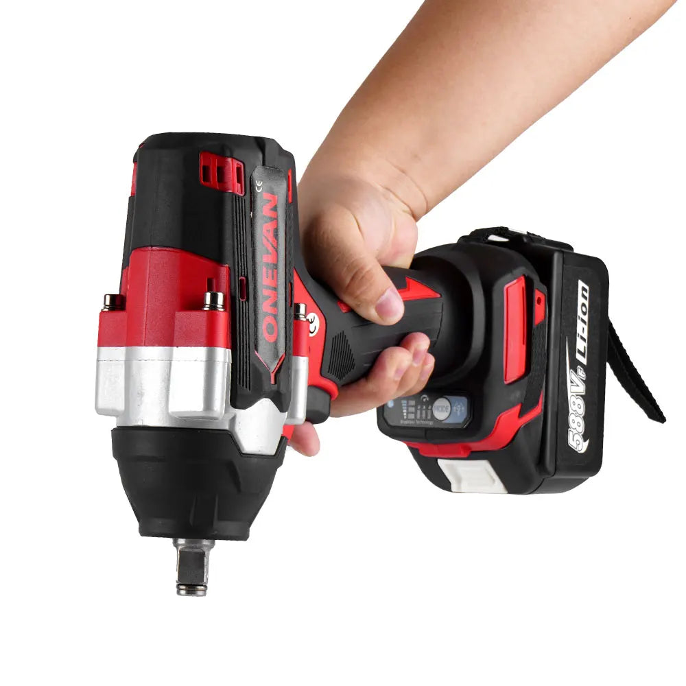 Perceuse ½Ç percussion ¹Èlectrique sans balais, outil ¹Èlectrique ½Ç batterie au lithium pour Makita 18V, couple de 1800N.M, 1/2 po