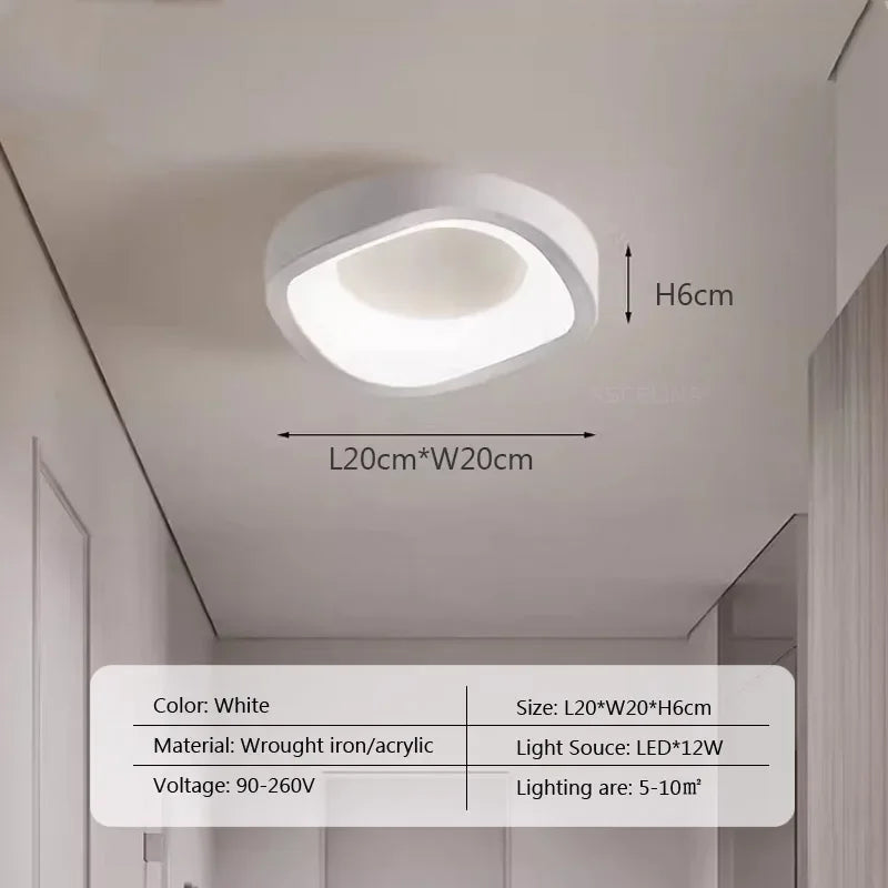 Plafonnier LED nordique pour salon salle à manger chambre allée vestiaire balcon plafond lustre décor intérieur luminaires