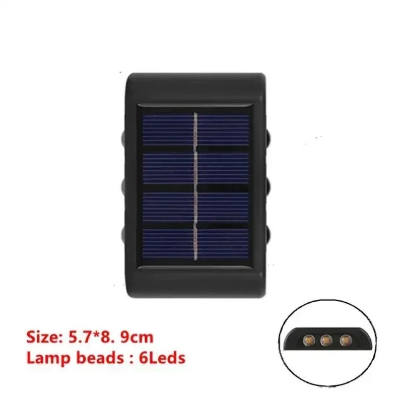 Solaire LED lumière extérieure éclairage solaire capteur lampe lampadaires extérieur jardin décoration guirlande étanche solaire applique murale