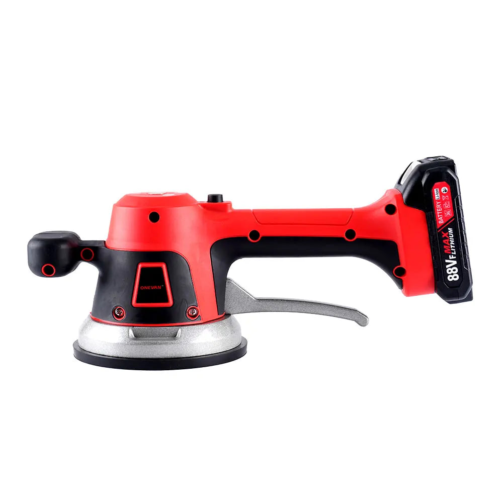 Machine ½Ç Carrelage de 200kg, Ventouse Vibrante ½Ç 6 Vitesses R¹Èglables, Outil ¹Èlectrique de D¹Ècapage pour Batterie Makita 18V