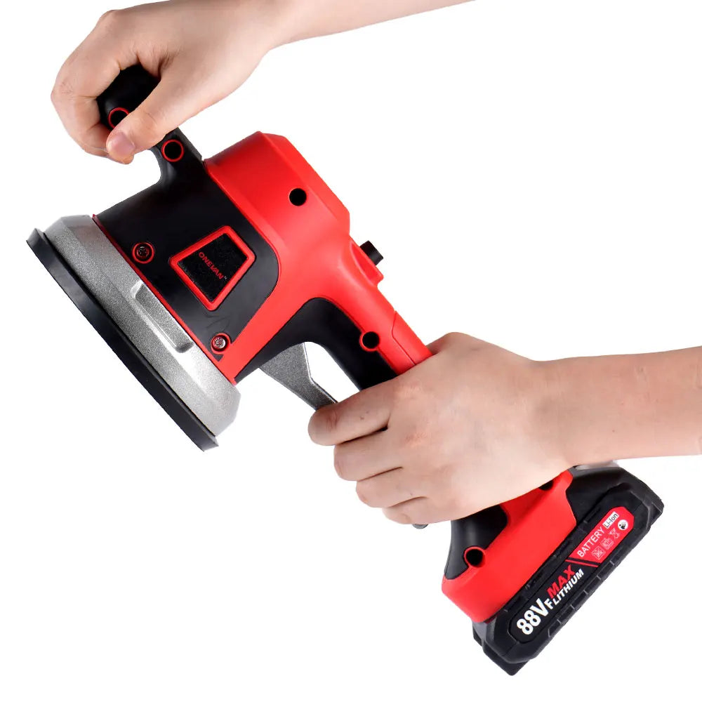 Machine ½Ç Carrelage de 200kg, Ventouse Vibrante ½Ç 6 Vitesses R¹Èglables, Outil ¹Èlectrique de D¹Ècapage pour Batterie Makita 18V