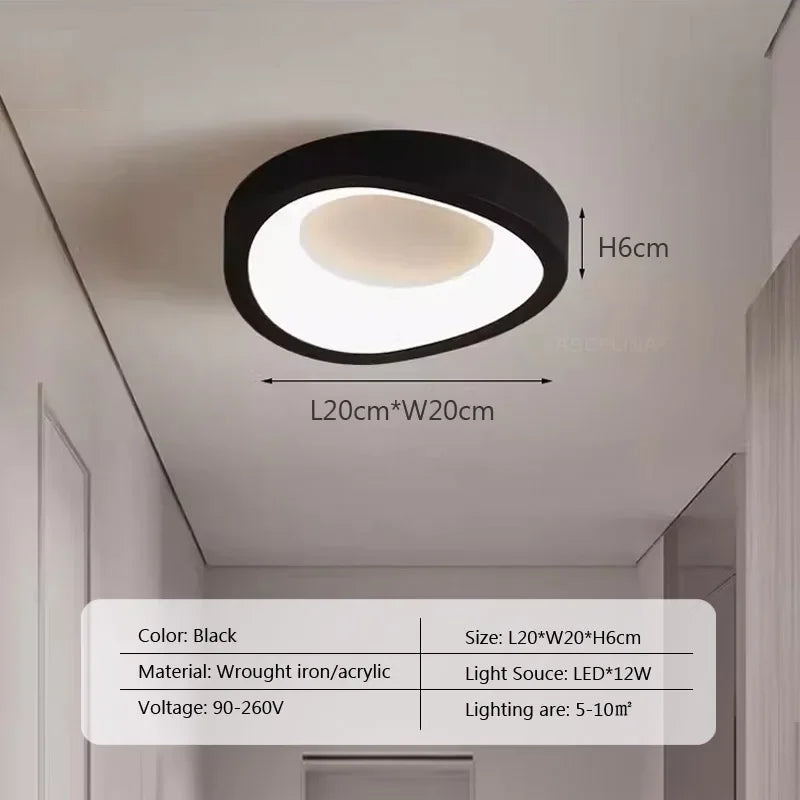 Plafonnier LED nordique pour salon salle à manger chambre allée vestiaire balcon plafond lustre décor intérieur luminaires