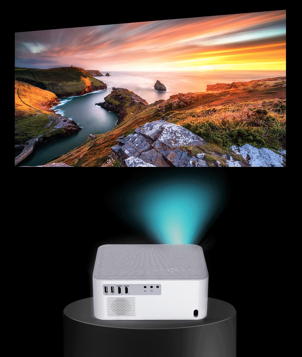 Mini budg¨¦taire portable TD92 Pro FHD 1080P Full HD, vid¨¦o 4K, WiFi, Android, cin¨¦ma maison 3D