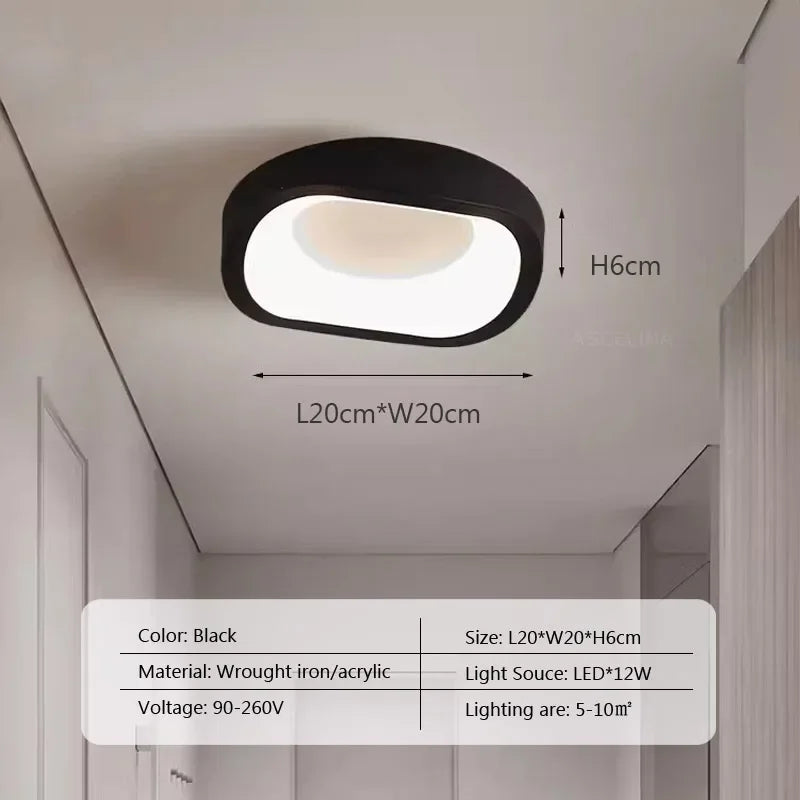 Plafonnier LED nordique pour salon salle à manger chambre allée vestiaire balcon plafond lustre décor intérieur luminaires