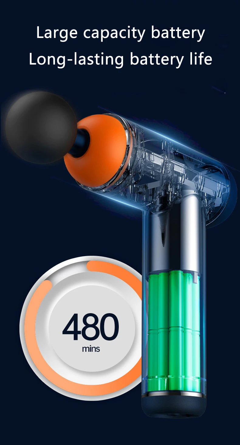 Pistolet de ¹Ènergie ¹Èlectrique Portable pour Relaxation Musculaire, Appareil de Fitness pour le Cou et le Corps