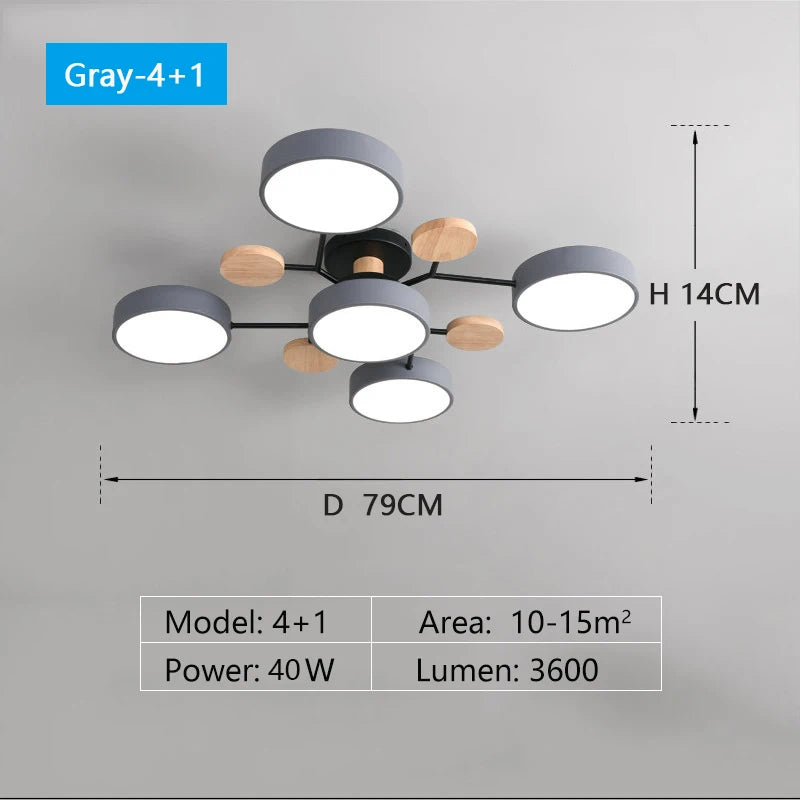 Plafonnier LED au design moderne, disponible dans 3 couleurs différentes, luminaire décoratif d'intérieur, idéal pour un salon, une chambre à coucher, un hôtel ou une salle d'étude