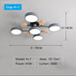 Plafonnier LED au design moderne, disponible dans 3 couleurs différentes, luminaire décoratif d'intérieur, idéal pour un salon, une chambre à coucher, un hôtel ou une salle d'étude
