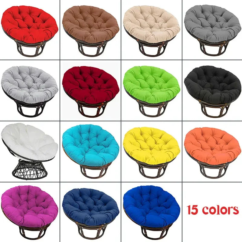 Coussin de siõ¹ge rond en rotin de coton doux, coussin de canap¹È de jardin, oreiller d'oeuf, int¹Èrieur, ext¹Èrieur, dark grey, 90x90cm