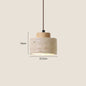 Designer moderne japonais wabi-sabai chambre chevet éclairage bar B & B grotte jaune pierre lustre chevet suspendu fil lampe