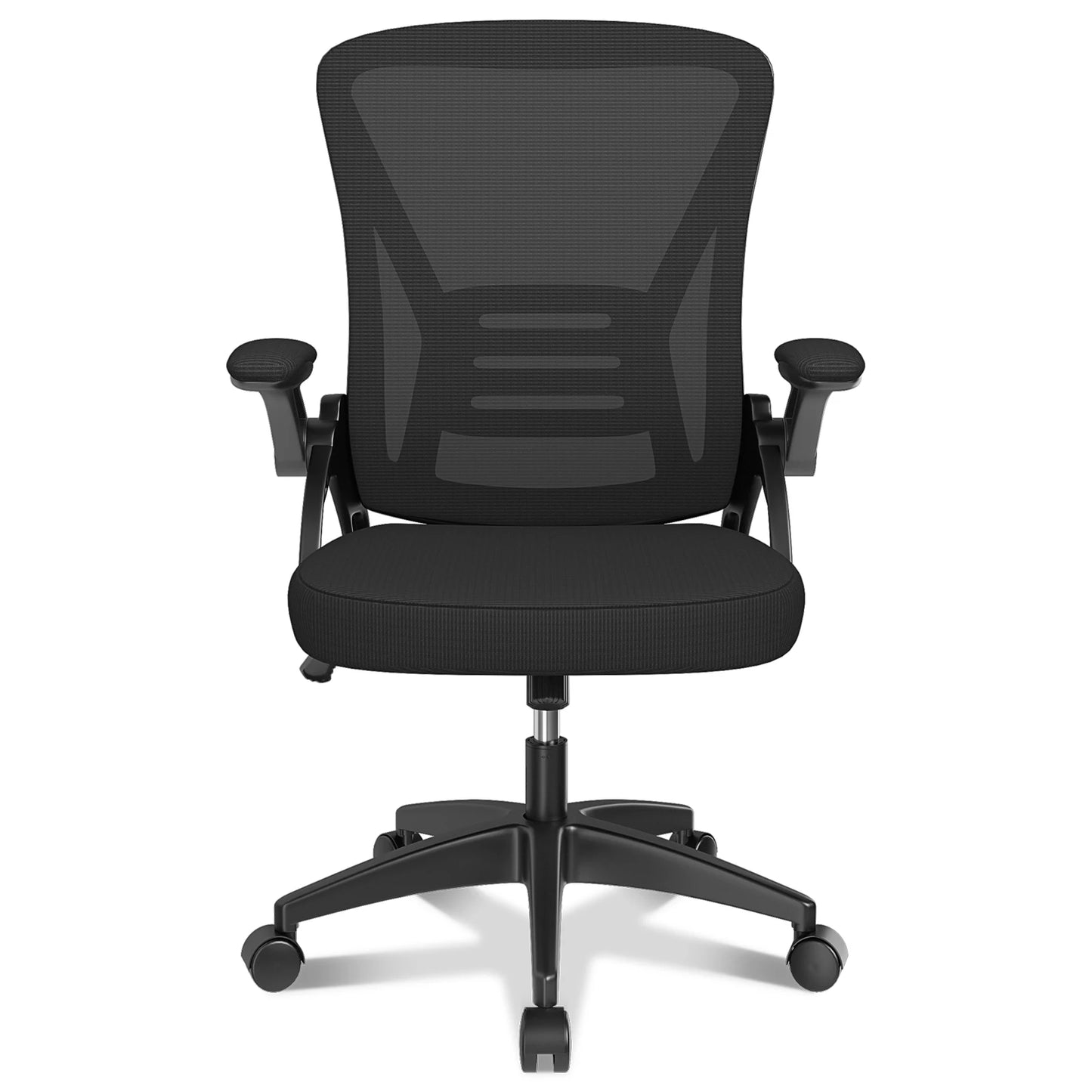 Chaise de Bureau Ergonomique avec Si¨¨ge Coulissant, Accoudoir Rabattable ¨¤ 90 ¡ã, Angle de Support Lombaire R¨¦glable, Recommande