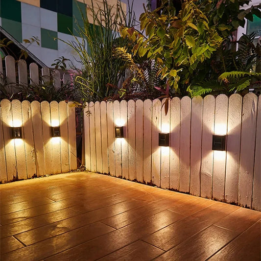 Solaire LED lumière extérieure éclairage solaire capteur lampe lampadaires extérieur jardin décoration guirlande étanche solaire applique murale