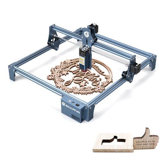 S9-Machine de Gravure Laser Ultra-Mince avec Rouleau ½Ç Distance 90W, Graveur Acrylique, 410x420mm
