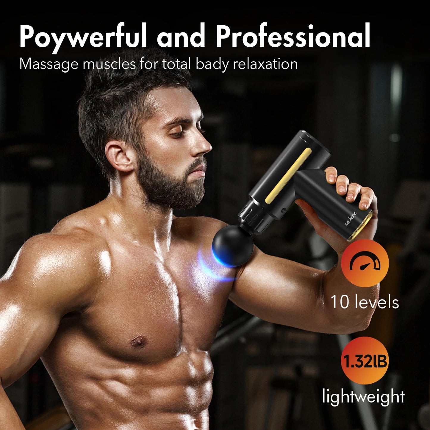 Vibromasseur musculaire des tissus profonds, odorde massage, Fascia pour instituts oto, gray