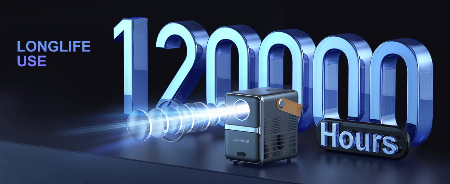Projecteur de th¨¦atre portable, 18000lumens, WiFi 5G, Bluetooth, prise en charge Full HD, ¨¦cran 1080P, home cin¨¦ma