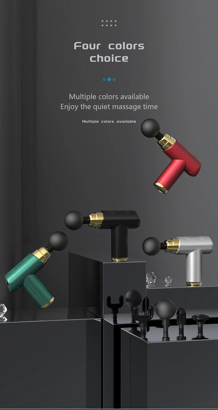 Pistolet de ¹Ènergie Musculaire pour Relaxation Musculaire, Ohio eur Musculaire Profond, 4 Vitesses R¹Èglables, 4 TÄÇtes, 368JMQBHW