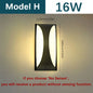 LED applique murale extérieure applique capteur de mouvement 85-265V 16W10W étanche moderne intérieur maison balcon chemin porche jardin décoration